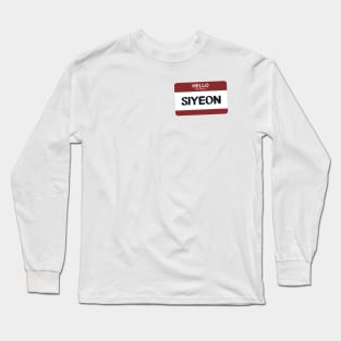 My Bias is Siyeon Long Sleeve T-Shirt